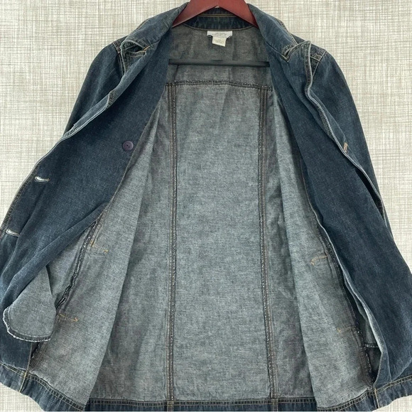 Ann Taylor Loft Button Jean Jacket Women's 4P 8274/1.8 b - Picture 6 of 10